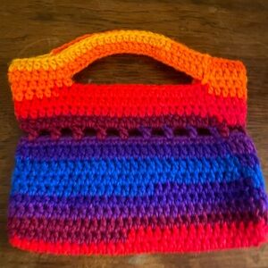 Small Colorful Crochet Handbag